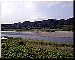久慈川と諸沢川の合流点
