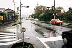 鮎川三叉路元気すし前交差点の写真