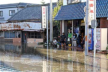 瀬上川が氾濫
