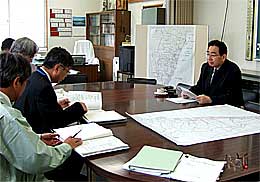 高萩土木事務所での平成19年度事業内容説明