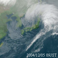 気象衛星赤外画像：12月5日09時