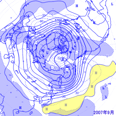 2007N9̌500hPaxE΍}