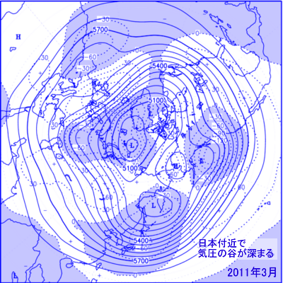 2011N3̌500hPaxE΍}